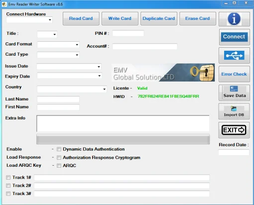 EMV Reader Writer Tan ( EMV Software)